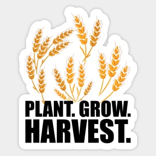 Wheat Farmer - Plant Grow Harvest Sticker